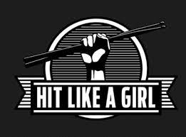 Hit like a girl logo