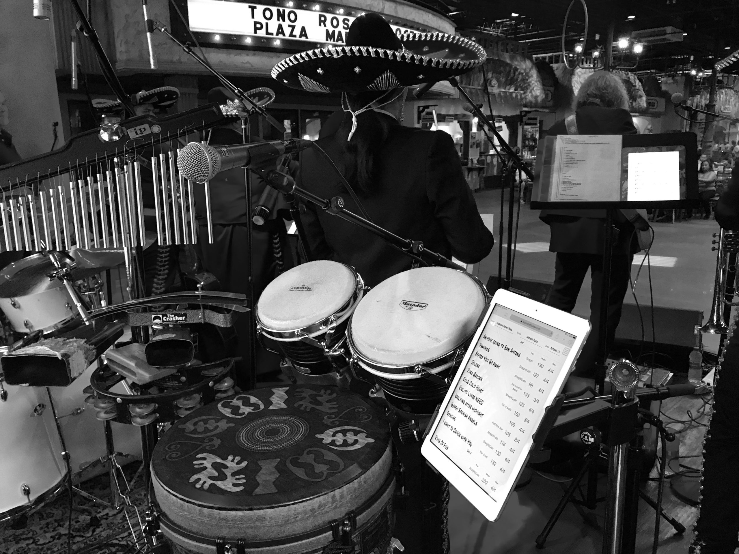 Liz Ficalora playing Percussion mariachi band Liz Ficalora playing Percussion mariachi band